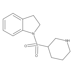 1-(Piperidine-3-sulfonyl)-2,3-dihydro-1H-indole Structure