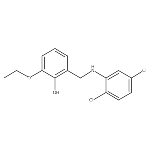 2-{[(2,5-Dichlorophenyl)amino]methyl}-6-ethoxyphenol结构式
