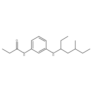 N-[3-[(1-Ethyl-3-methylpentyl)amino]phenyl]propanamide Structure