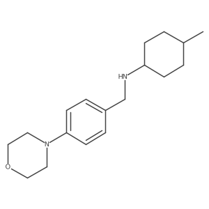 N-(4-Methylcyclohexyl)-4-(4-morpholinyl)benzenemethanamine结构式