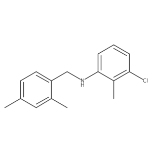N-(3-Chloro-2-methylphenyl)-2,4-dimethylbenzenemethanamine Structure