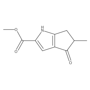 Methyl 5-methyl-4-oxo-1,4,5,6-tetrahydrocyclopenta[b]pyrrole-2-carboxylate Structure