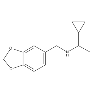 [(2H-1,3-benzodioxol-5-yl)methyl](1-cyclopropylethyl)amine结构式