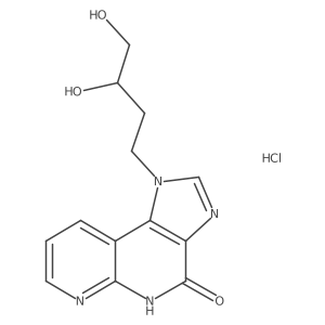 1-(3,4-dihydroxybutyl)-5H-imidazo[4,5-c][1,8]naphthyridin-4-one;hydrochloride结构式