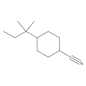 4-(2-Methylbutan-2-yl)cyclohexane-1-carbonitrile结构式