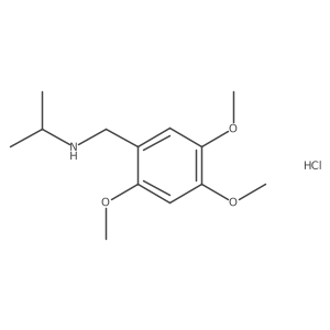 (Propan-2-yl)[(2,4,5-trimethoxyphenyl)methyl]amine hydrochloride结构式