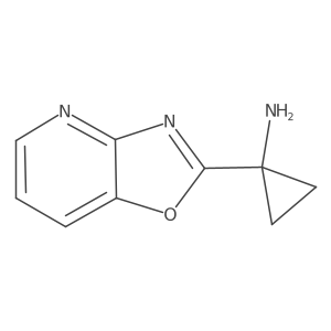 1-(Oxazolo[4,5-b]pyridin-2-yl)cyclopropanamine Structure
