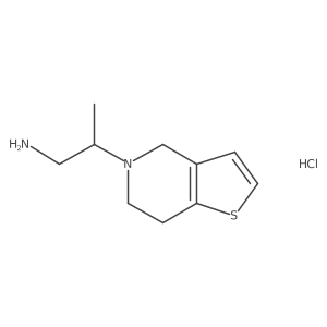 2-(6,7-dihydrothieno[3,2-c]pyridin-5(4H)-yl)propan-1-amine hydrochloride结构式