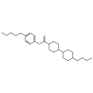4-Pentylphenyl (trans,trans)-4a(2)-butyl[1,1a(2)-bicyclohexyl]-4-carboxylate结构式