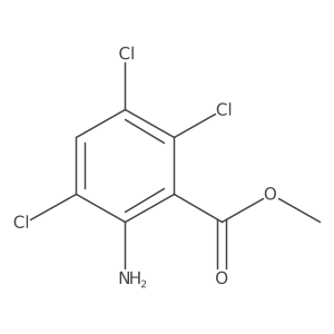 Methyl 2-amino-3,5,6-trichlorobenzoate结构式