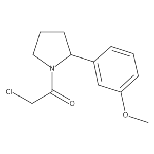 2-Chloro-1-[2-(3-methoxyphenyl)pyrrolidin-1-yl]ethan-1-one Structure