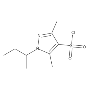 1-(Butan-2-YL)-3,5-dimethyl-1H-pyrazole-4-sulfonyl chloride Structure