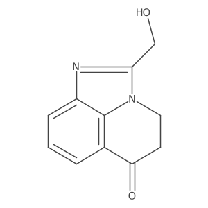 4,5-Dihydro-2-(hydroxymethyl)-6H-imidazo[4,5,1-ij]quinolin-6-one结构式