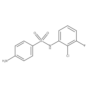 4-amino-N-(2-chloro-3-fluorophenyl)benzenesulfonamide结构式