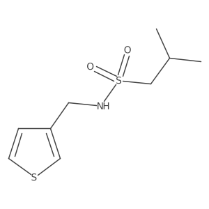 2-methyl-N-(thiophen-3-ylmethyl)propane-1-sulfonamide Structure