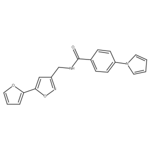 N-((5-(furan-2-yl)isoxazol-3-yl)methyl)-4-(1H-pyrrol-1-yl)benzamide Structure