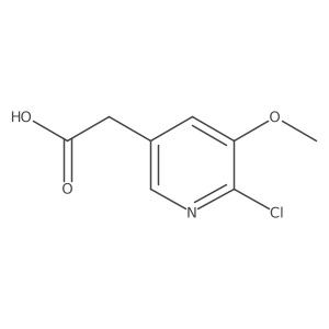 2-(6-Chloro-5-methoxypyridin-3-yl)acetic acid Structure