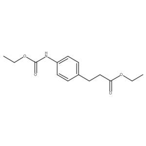 Ethyl 3-{4-[(ethoxycarbonyl)amino]phenyl}propanoate结构式