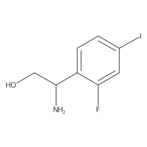 (S)-2-Amino-2-(2-fluoro-4-iodophenyl)ethan-1-ol结构式