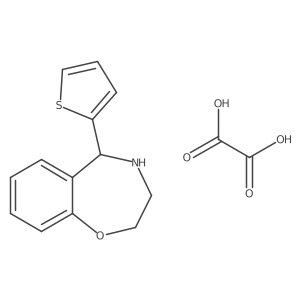5-(Thiophen-2-yl)-2,3,4,5-tetrahydro-1,4-benzoxazepine; oxalic acid Structure