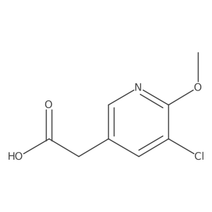 5-Chloro-6-methoxy-3-pyridineacetic acid结构式
