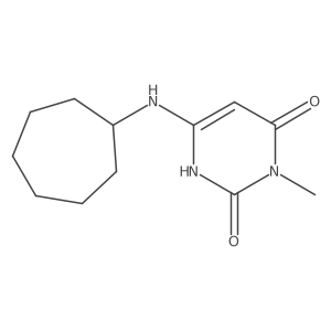 6-(cycloheptylamino)-3-methylpyrimidine-2,4(1H,3H)-dione结构式