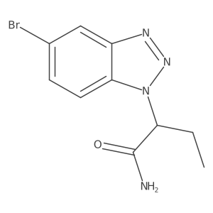 2-(5-Bromobenzotriazol-1-yl)butanamide结构式