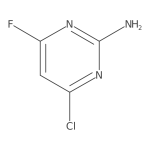 4-Chloro-6-fluoropyrimidin-2-amine Structure