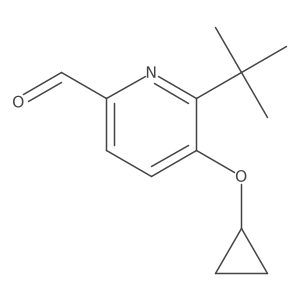 6-Tert-butyl-5-cyclopropoxypicolinaldehyde结构式