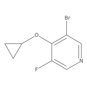 3-Bromo-4-cyclopropoxy-5-fluoropyridine Structure