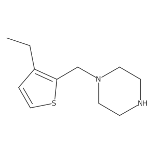 1-[(3-Ethylthiophen-2-yl)methyl]piperazine Structure
