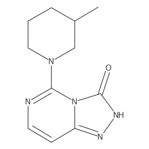 5-(3-Methyl-1-piperidinyl)-1,2,4-triazolo[4,3-c]pyrimidin-3(2H)-one Structure