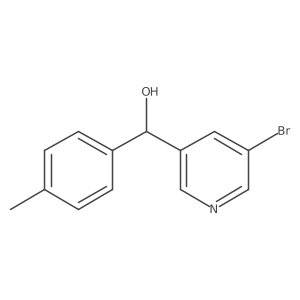 (5-Bromopyridin-3-yl)(4-methylphenyl)methanol Structure