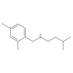 [(4-Fluoro-2-methylphenyl)methyl](3-methylbutyl)amine Structure