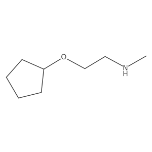 [2-(Cyclopentyloxy)ethyl](methyl)amine结构式