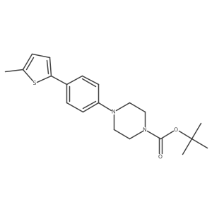 Tert-butyl 4-[4-(5-methylthiophen-2-yl)phenyl]piperazine-1-carboxylate结构式