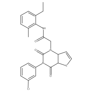 2-[3-(3-chlorophenyl)-2,4-dioxo-1H,2H,3H,4H-thieno[3,2-d]pyrimidin-1-yl]-N-(2-ethyl-6-methylphenyl)acetamide Structure