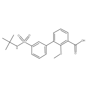3-(3-t-Butylsulfamoylphenyl)-2-methoxybenzoic acid Structure