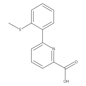 6-(2-Methylthiophenyl)picolinic acid Structure