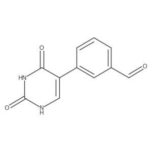 (2,4)-Dihydroxy-5-(3-formylphenyl)pyrimidine Structure