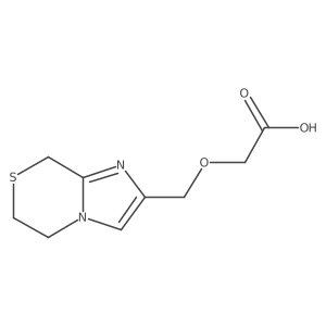 2-((6,8-dihydro-5H-imidazo[2,1-c][1,4]thiazin-2-yl)methoxy)acetic acid结构式