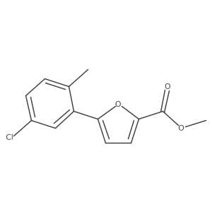Methyl 5-(5-chloro-2-methylphenyl)furan-2-carboxylate结构式