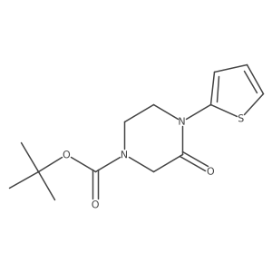 Tert-butyl 3-oxo-4-thiophen-2-ylpiperazine-1-carboxylate Structure