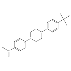 1-(4-Nitrophenyl)-4-[5-(trifluoromethyl)pyridin-2-yl]piperazine Structure