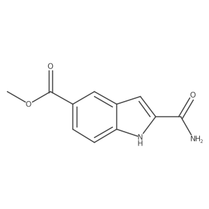 methyl 2-carbamoyl-1H-indole-5-carboxylate结构式