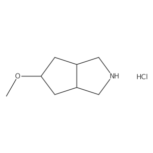 (3aR,5s,6aS)-5-Methoxyoctahydrocyclopenta[c]pyrrole hydrochloride结构式
