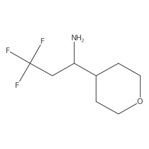 3,3,3-trifluoro-1-(tetrahydro-2H-pyran-4-yl)propan-1-amine Structure