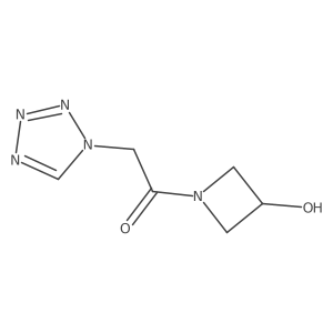1-(3-hydroxyazetidin-1-yl)-2-(1H-1,2,3,4-tetrazol-1-yl)ethan-1-one Structure