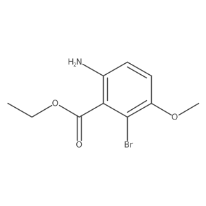 Ethyl 6-amino-2-bromo-3-methoxybenzoate结构式