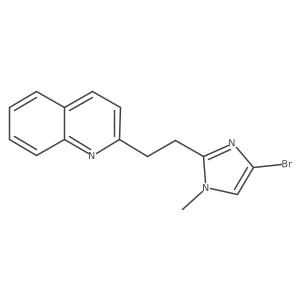 2-(2-(4-bromo-1-methyl-1H-imidazol-2-yl)ethyl)quinoline Structure